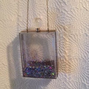 See through acrylic perfume purse
